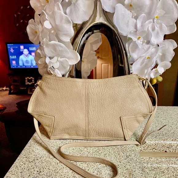 Vince Camuto Tan Leather Wristlet/Shoulder Bag - Picture 4 of 8